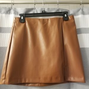 JOE B Faux Leather Skirt